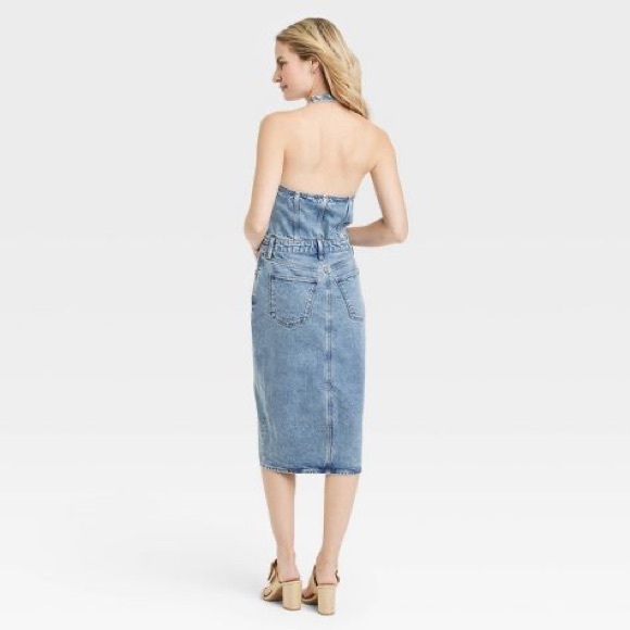 Women's Denim Midi Dress - Universal Thread™ - Picture 3 of 4